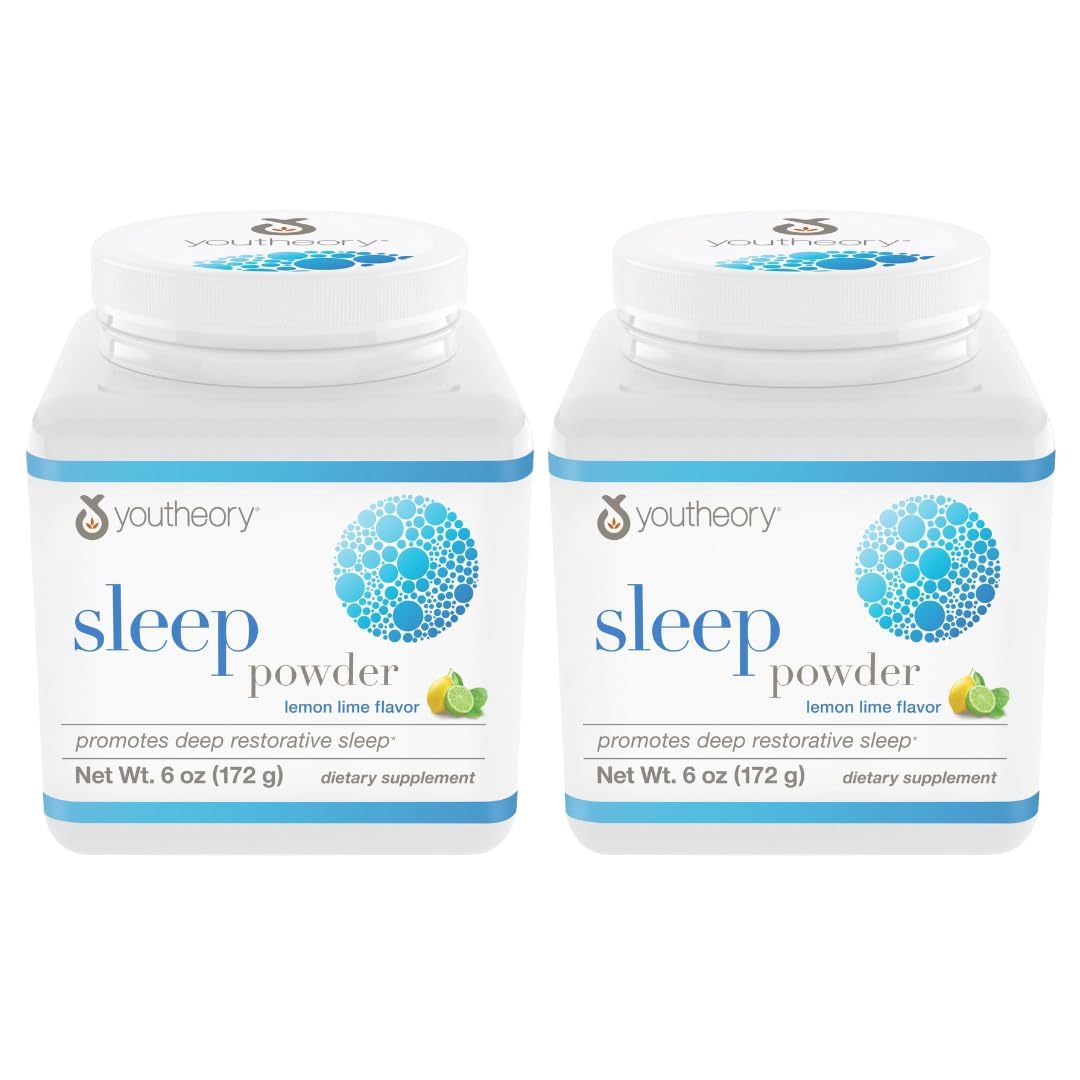 Youtheory Sleep Powder 6 oz Natural Lemon-Lime front view