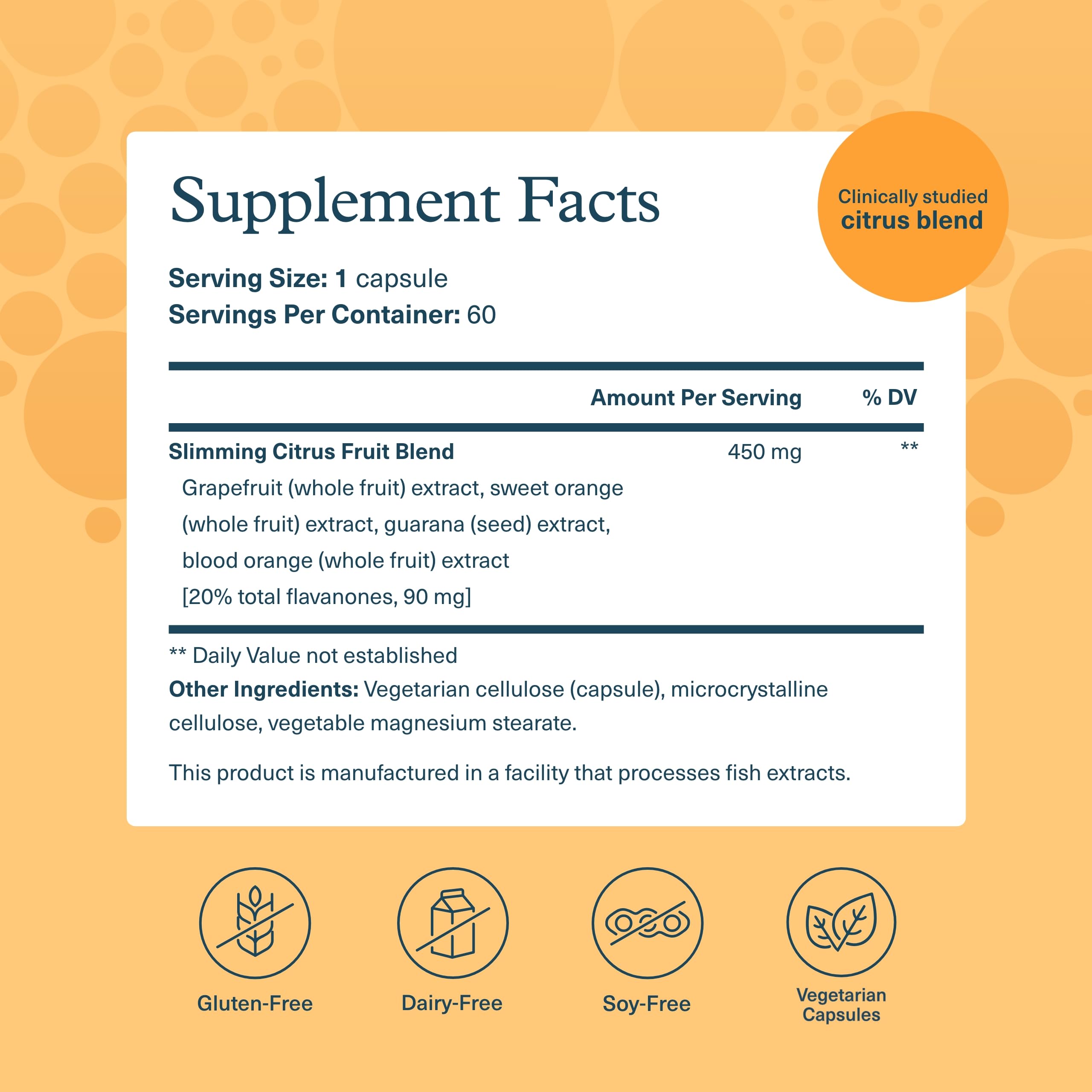 Youtheory Slimming Citrus Fruit Supplement side view