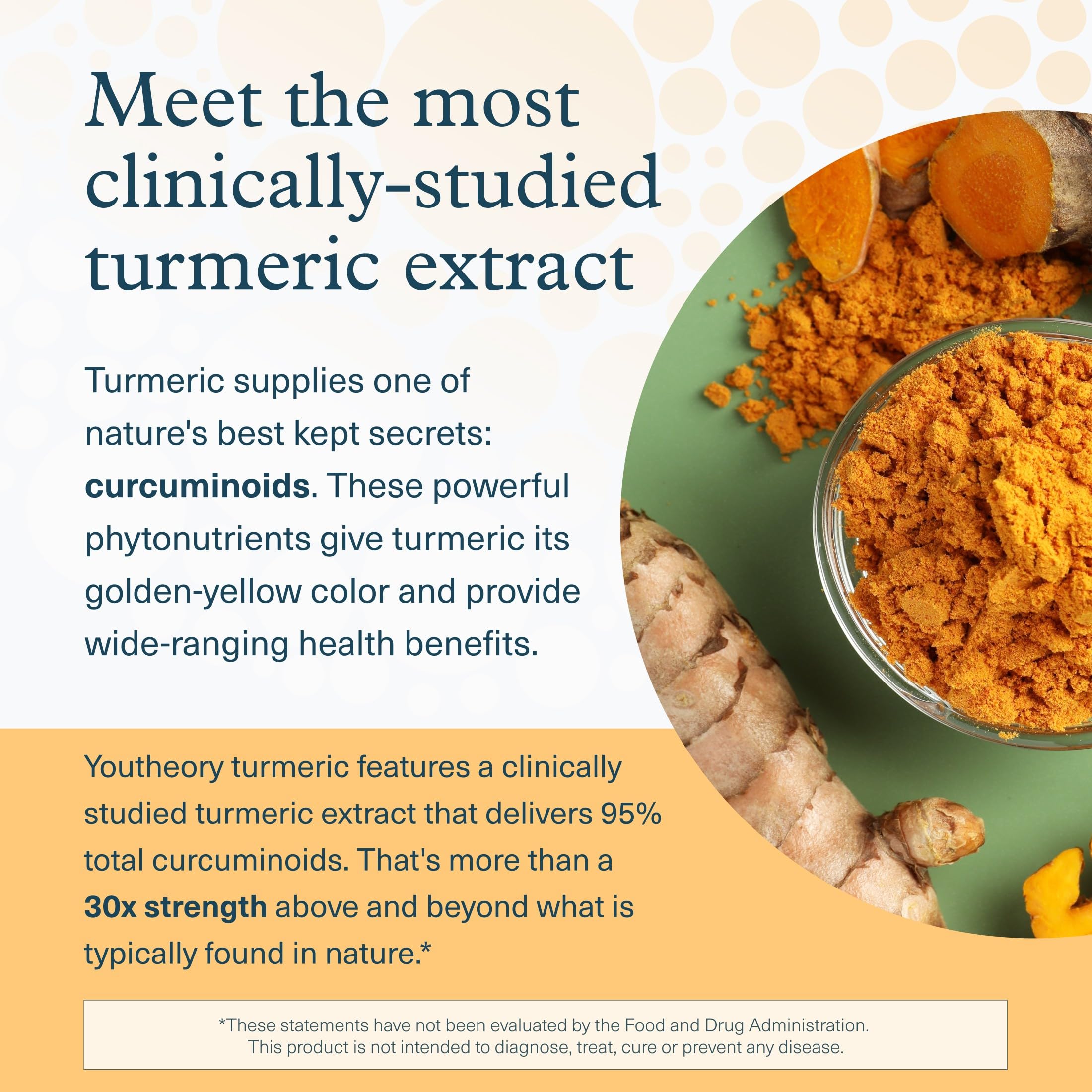 Youtheory Turmeric Extra Strength 1000mg capsules on a wooden surface