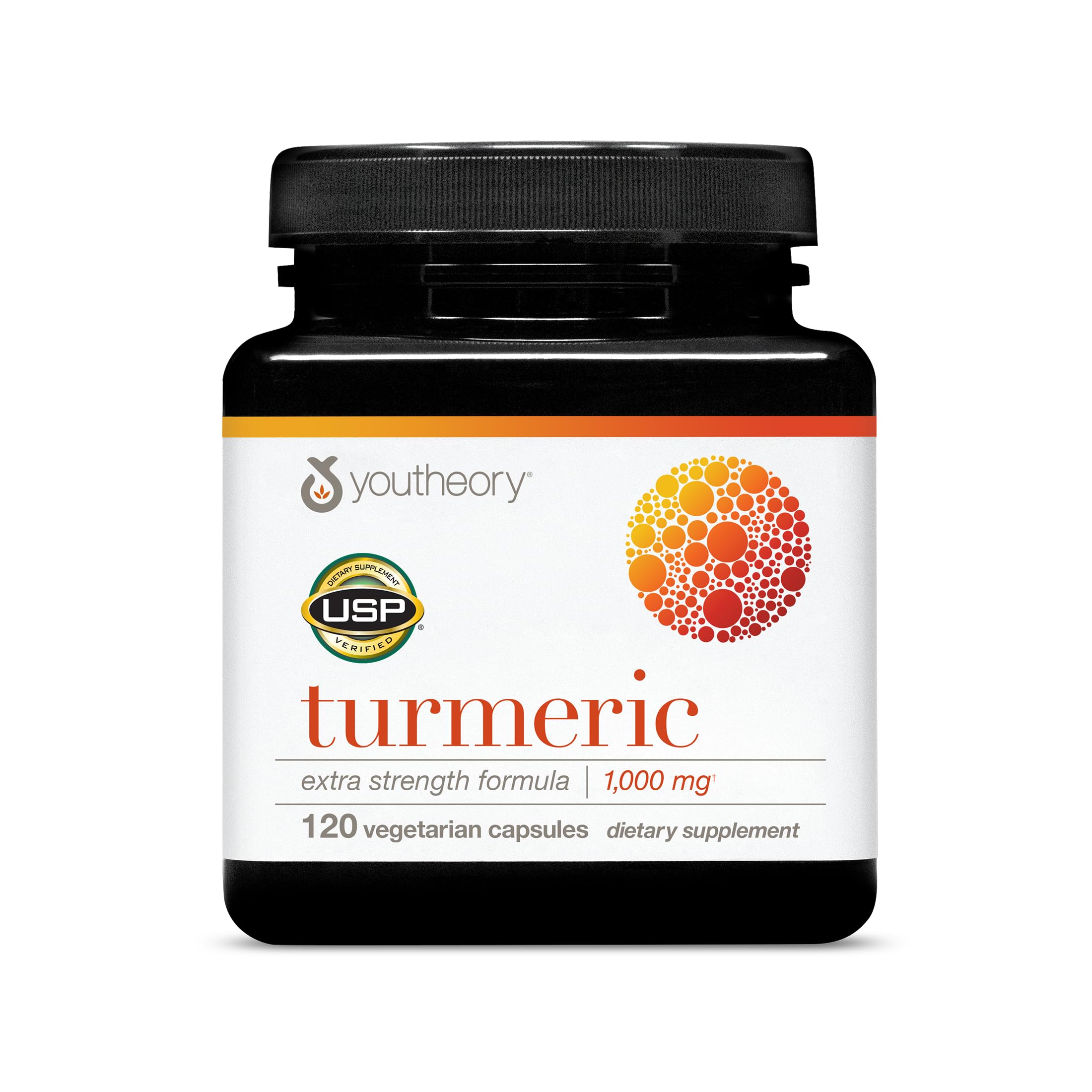 Youtheory Turmeric Extra Strength 1000mg front view