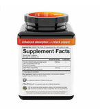 Youtheory Turmeric support Formula 2250mg capsule bottle with label