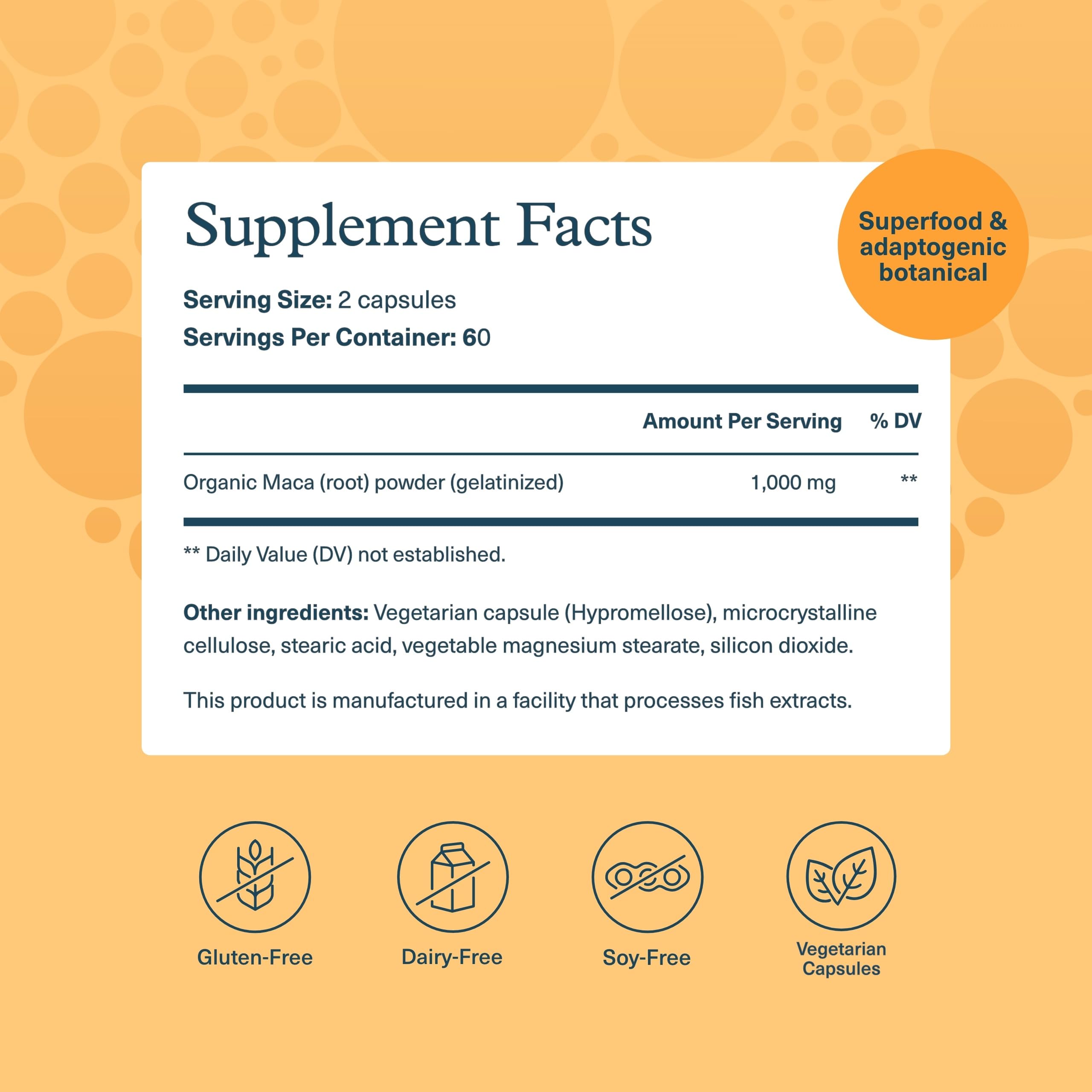 Youtheory Women's Maca Root Supplement 1000mg side view