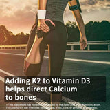 YOUTHVITA Vitamin D3 & K2 Softgels on a wooden table