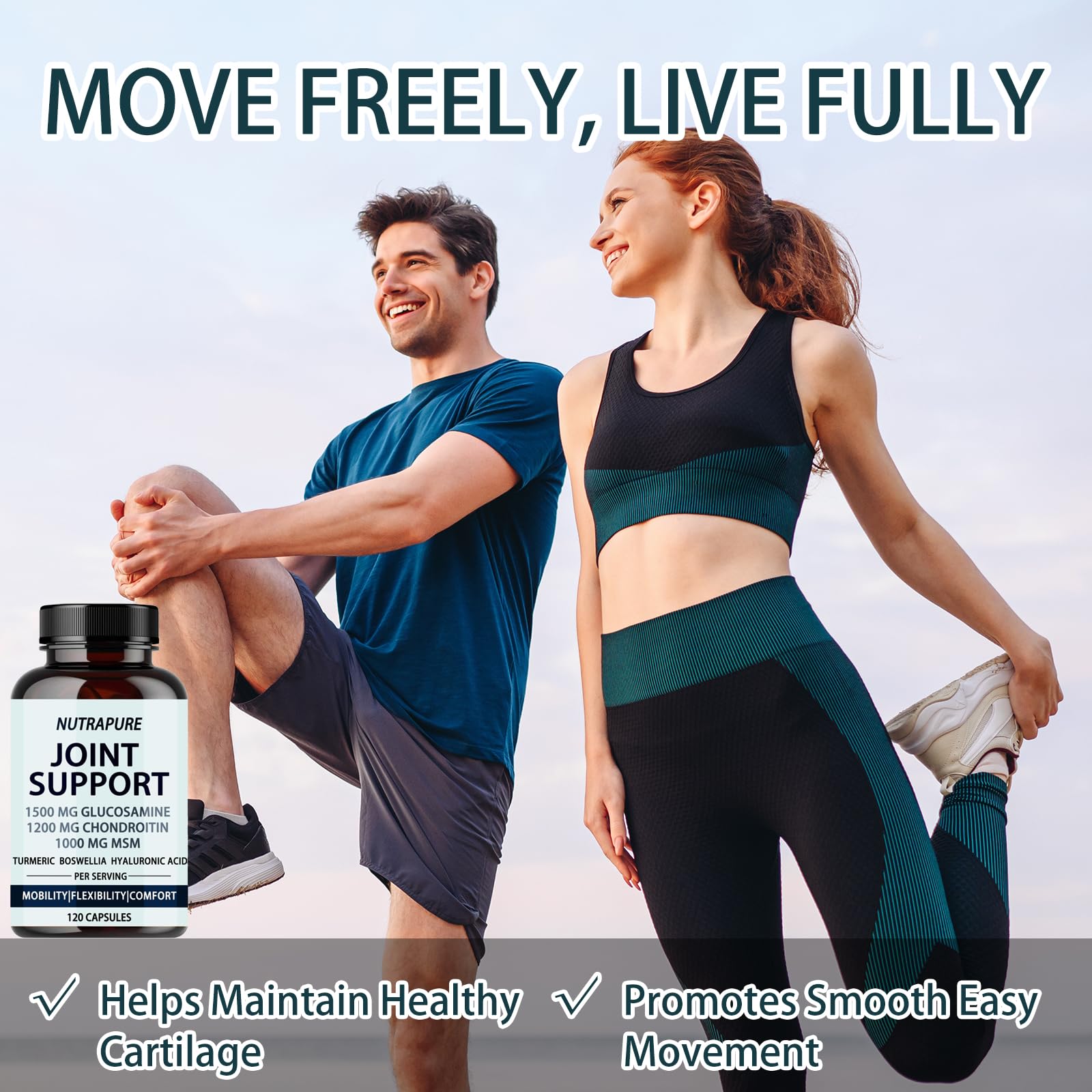 YPRYPR Chondroitin Joint Support Capsules opened bottle