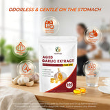 YQMFFQM Odorless Aged Garlic Extract Softgels close-up