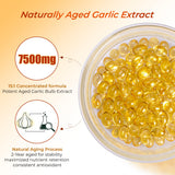 YQMFFQM Odorless Aged Garlic Extract Softgels packaging