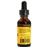 YS Organic Propolis Tincture liquid with honey on a spoon