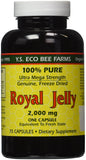 YS Organic Royal Jelly 2000 mg 75 Caps front view