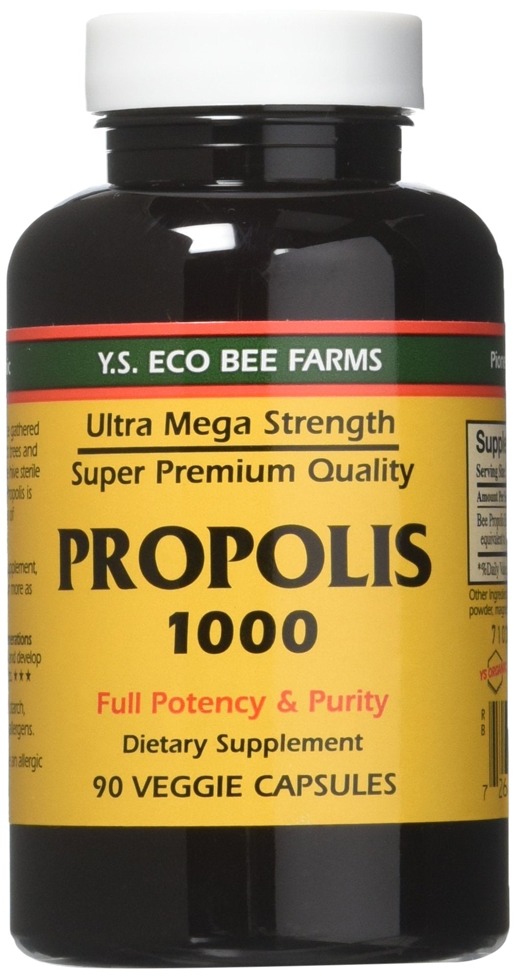 YS Organic Super Ultimate Strength Fresh Royal Jelly capsule pack front view