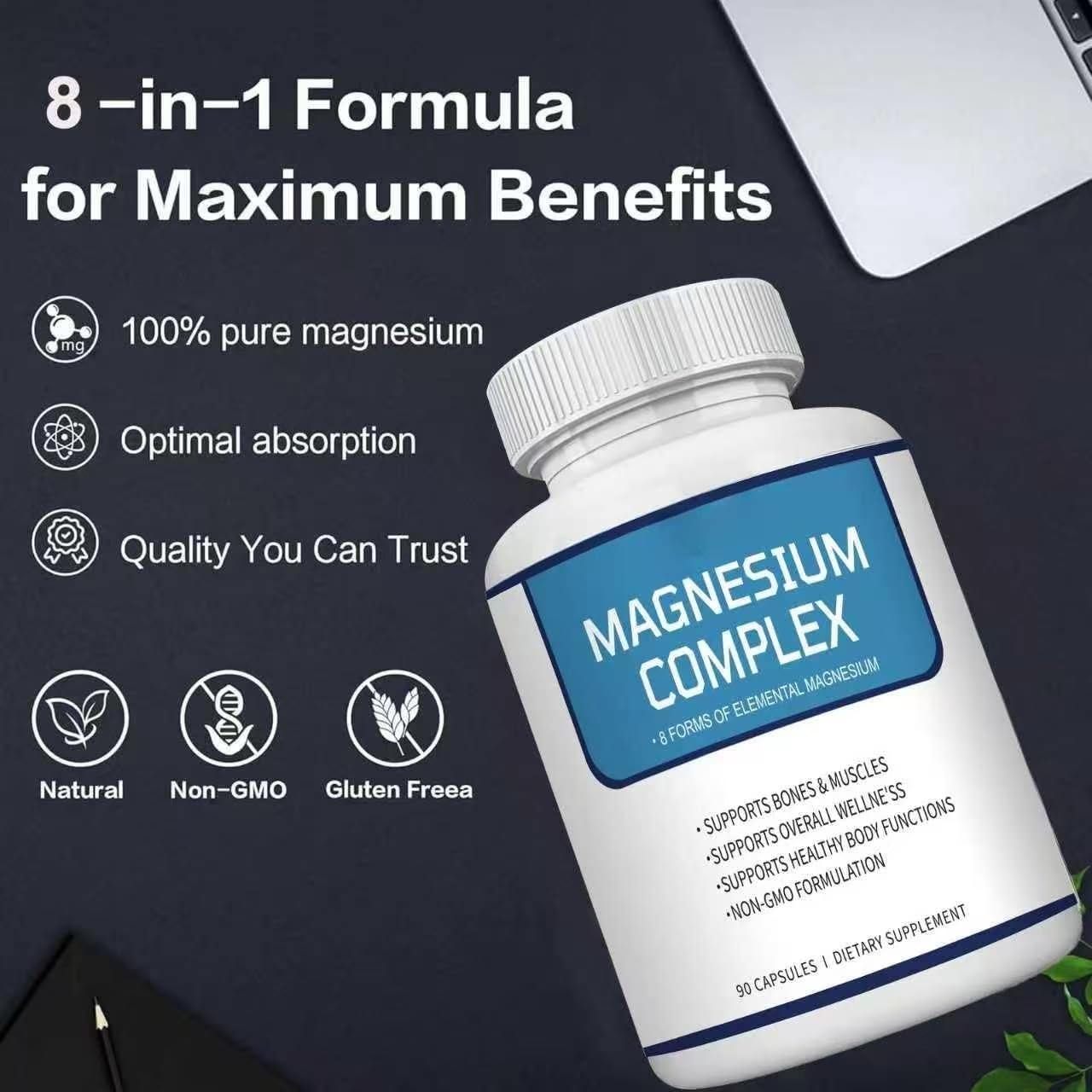 Ysoibva Magnesium Complex bottle with measuring spoon