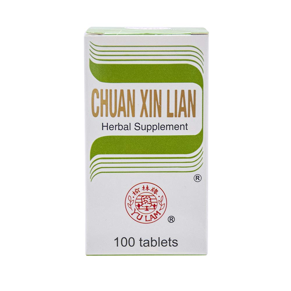 Yu Lam Andrographis Tablets 500mg side view showing label