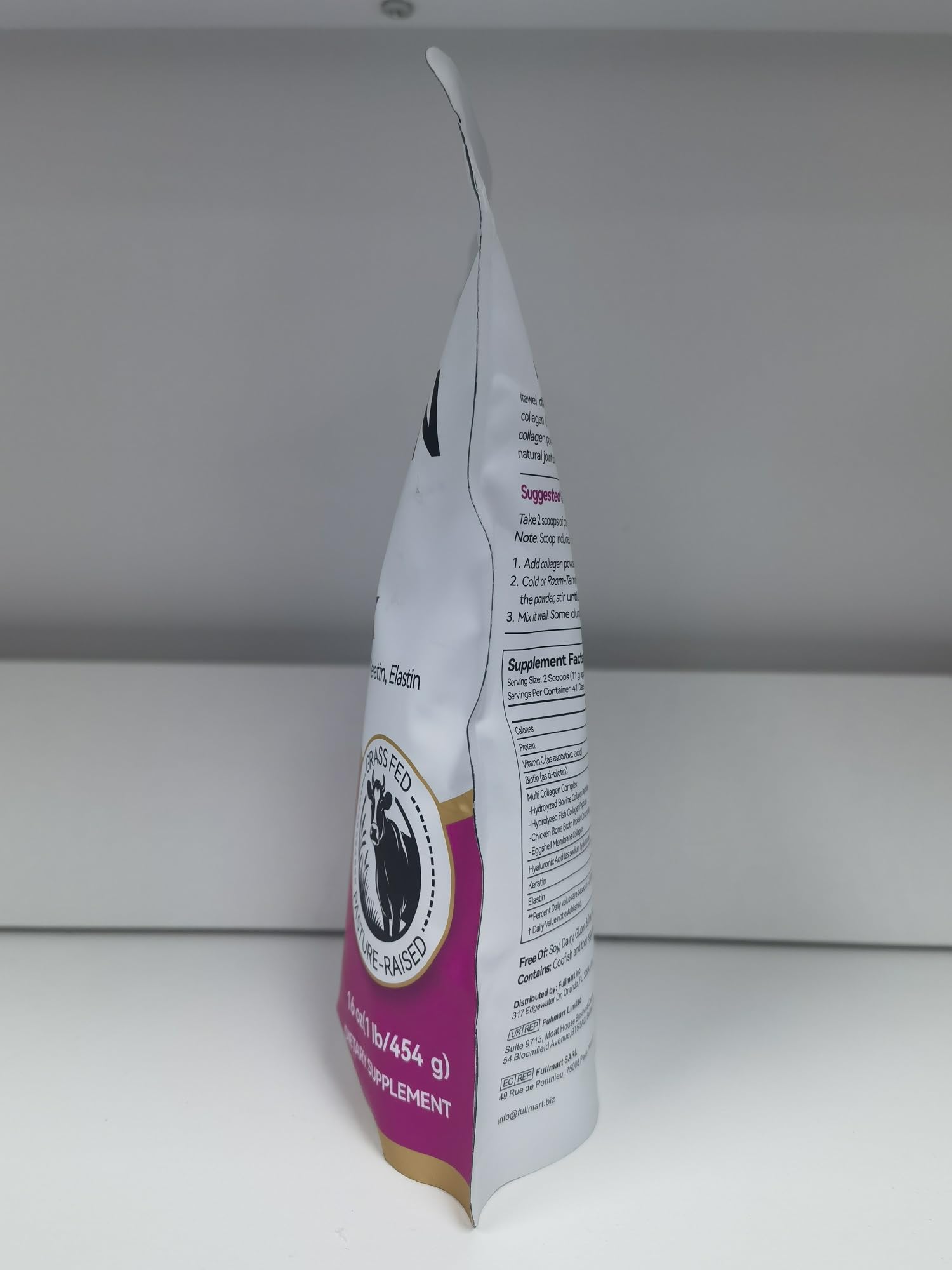 YUEPLATTNMAY Multi-Collagen Protein Powder with measuring scoop