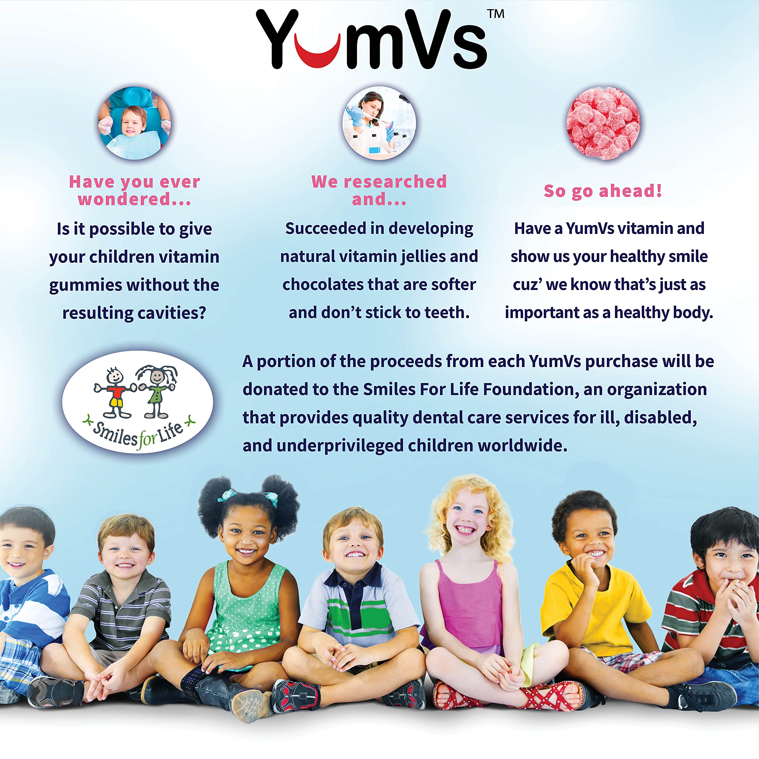 YUM-V'S Biotin Gummies displayed with other health supplements