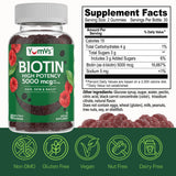YUM-V'S Biotin Gummies ingredients list