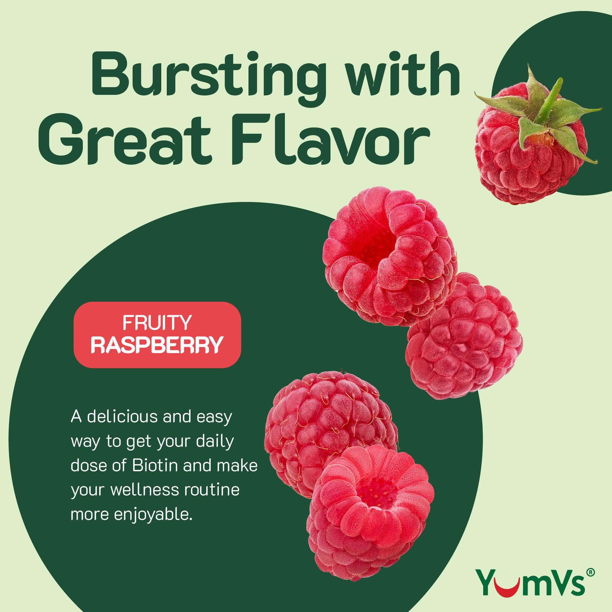 YUM-V'S Biotin Gummies nutritional information