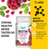 YUM-V'S Biotin Gummies soft chewable texture