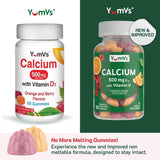 YUM-V'S Calcium Gummies packaging side view