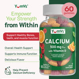 YUM-V'S Calcium with Vitamin D3 Gummies natural orange flavour