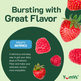 YUM-V'S Fiber Gummies close-up of gummies