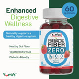 YUM-V'S Fiber Gummies packaging showing nutritional information