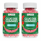 YUM-V'S Gummies 120 Count front view with orange and berry flavours