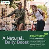 YUM-V'S Gummy Multivitamins with Iron gummies in a bowl