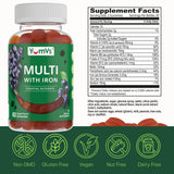 YUM-V'S Gummy Multivitamins with Iron ingredients list