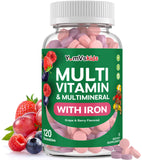YUM-V'S Kids Multivitamins Chewables bottle front view with grape and berry flavour