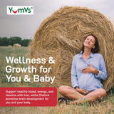 YUM-V'S Prenatal Gummies displayed with other health supplements