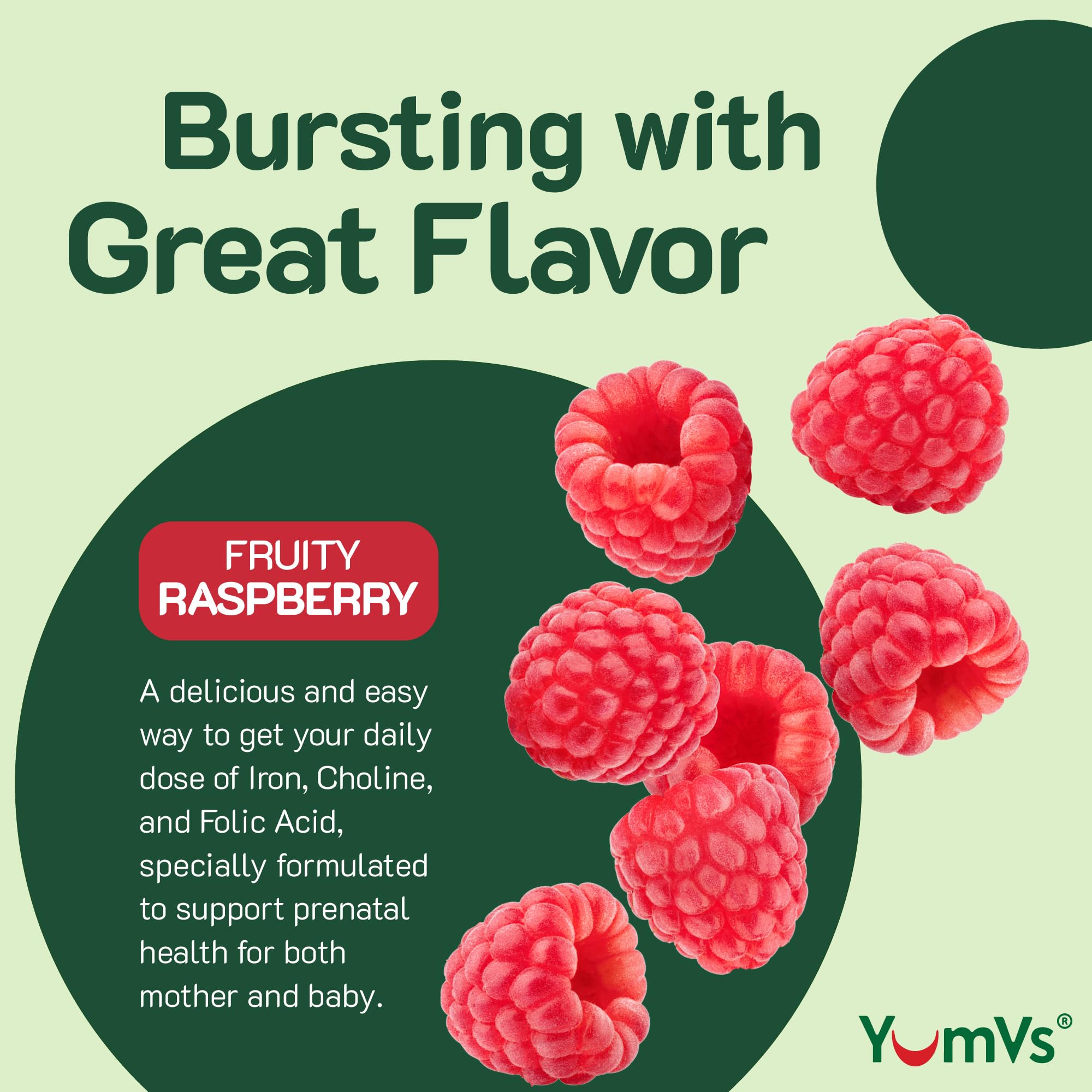 YUM-V'S Prenatal Gummies in a bowl, ready to consume
