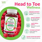 YUM-V'S Sugar Free Multivitamin Gummies raspberry flavour close-up