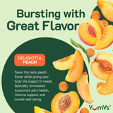 YUM-V'S Turmeric Gummies close-up of gummies