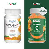 YUM-V'S Vitamin C Gummies 250mg orange flavour close-up