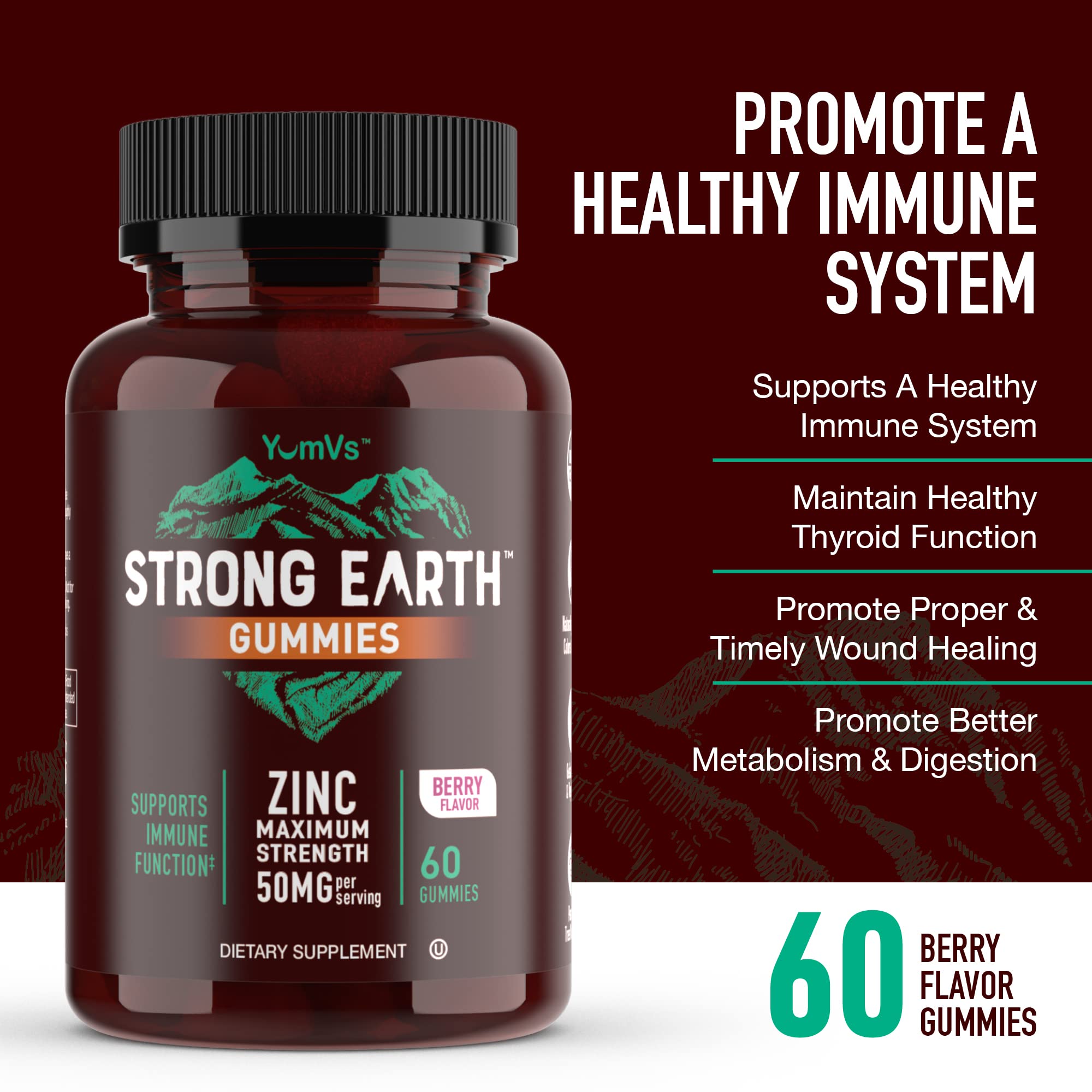 YUM-V'S Zinc Supplement 209g packaging details