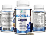 YUMMYVITE Adrenal Support Supplement on a wooden table