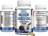YUMMYVITE Black Seed Oil Capsules on a wooden table