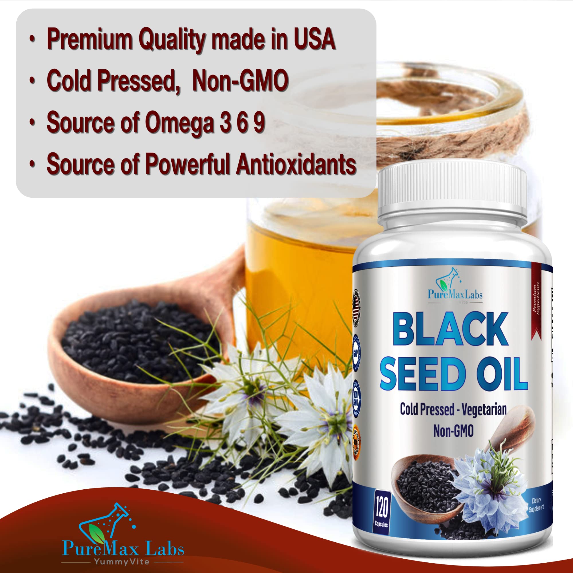 YUMMYVITE Black Seed Oil Capsules packaging