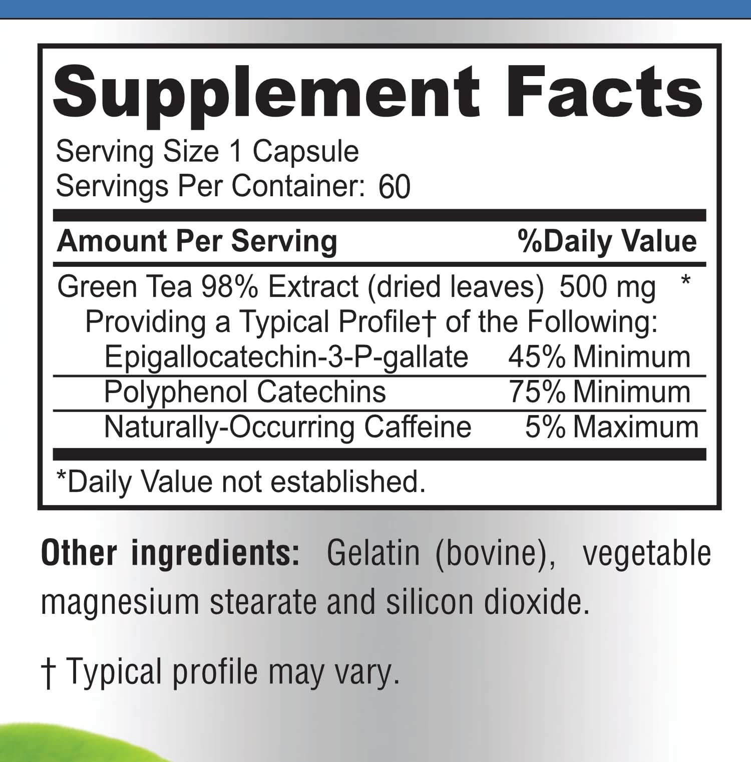YUMMYVITE Green Tea Extract Capsules with measuring spoon