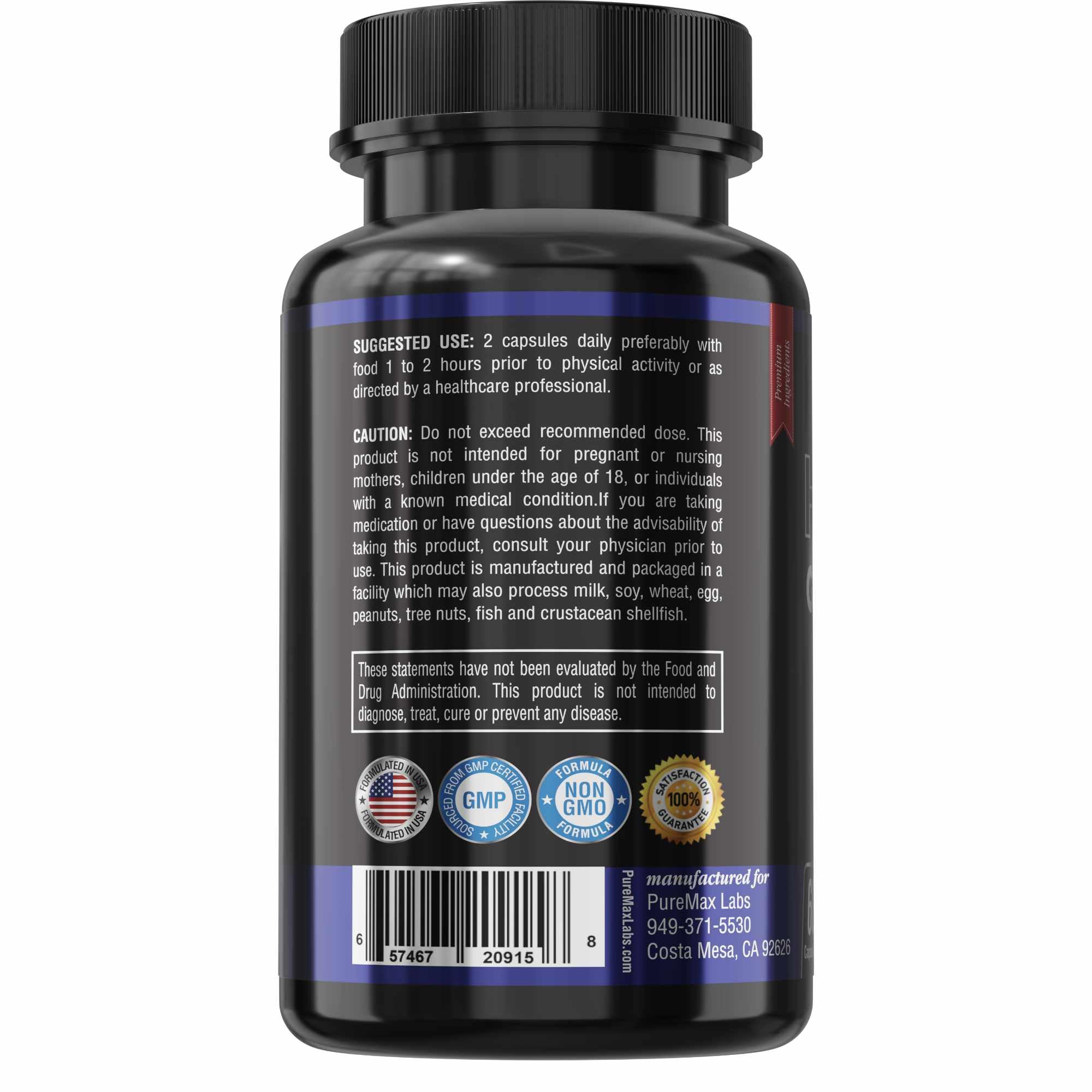 YUMMYVITE Horny Goat Weed Herbal Supplement on a wooden table
