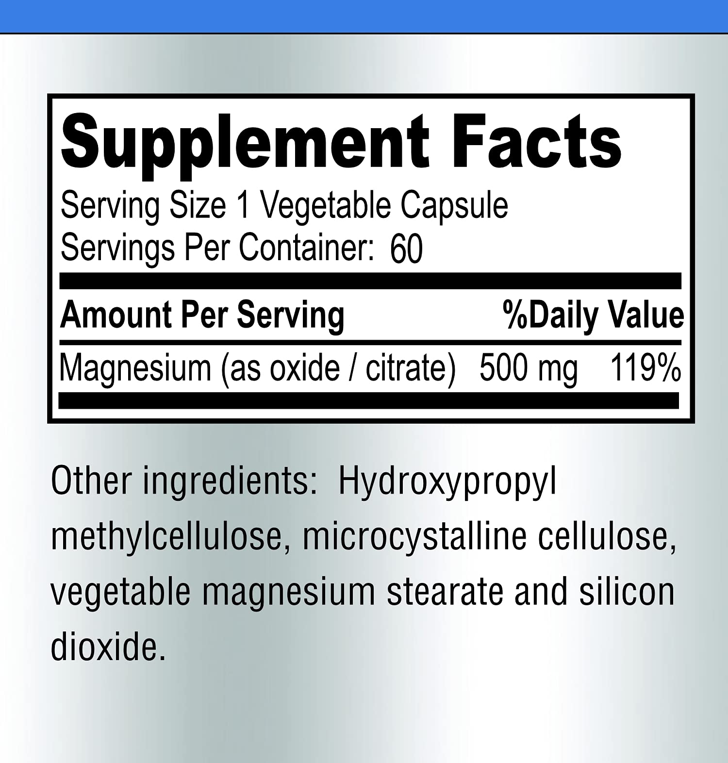 YUMMYVITE Magnesium Citrate & Oxide 500mg Capsules in a lifestyle setting