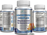 YUMMYVITE Magnesium Citrate & Oxide 500mg Capsules on a wooden table