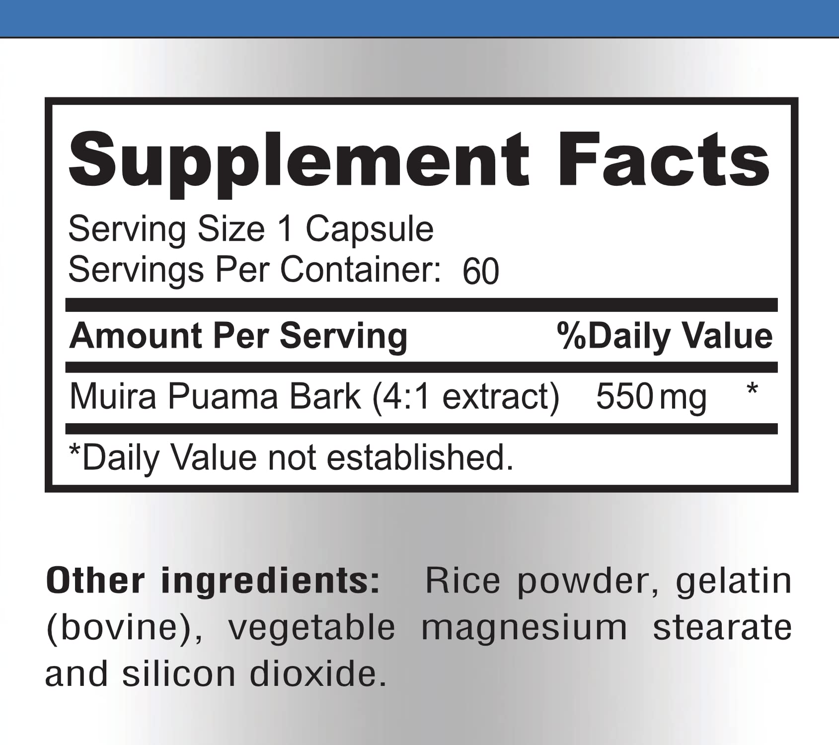 YUMMYVITE Muira Puama 4:1 Extract Capsules with measuring spoon