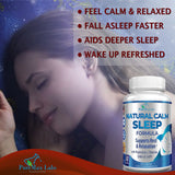 YUMMYVITE Natural Calm Sleep Formula 68g on a wooden table