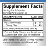 YUMMYVITE Psyllium Husk Capsules packaging and contents