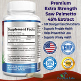 YUMMYVITE Saw Palmetto capsules bottle side view