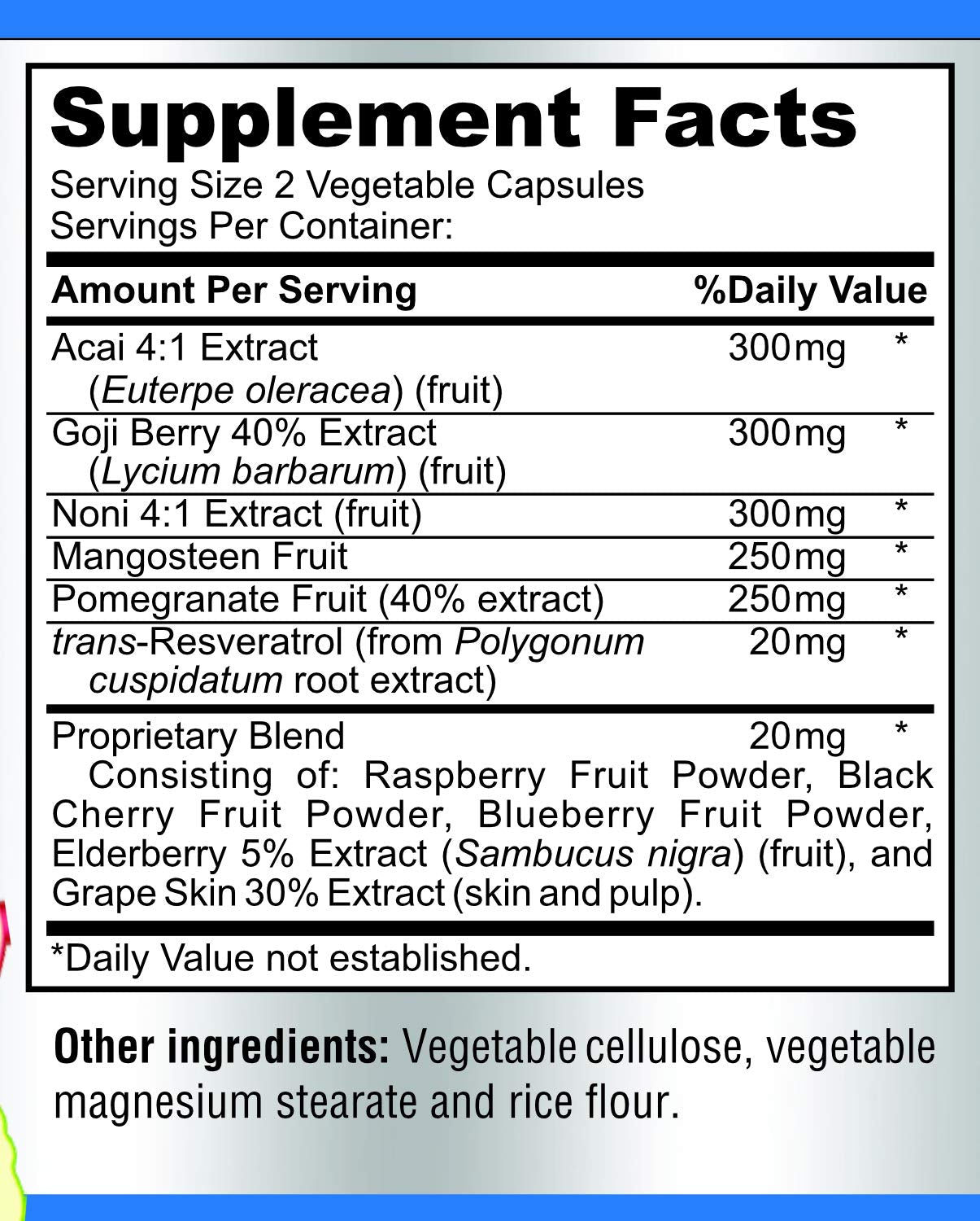 YUMMYVITE SuperAntioxidant Supplement bottle with a measuring scoop
