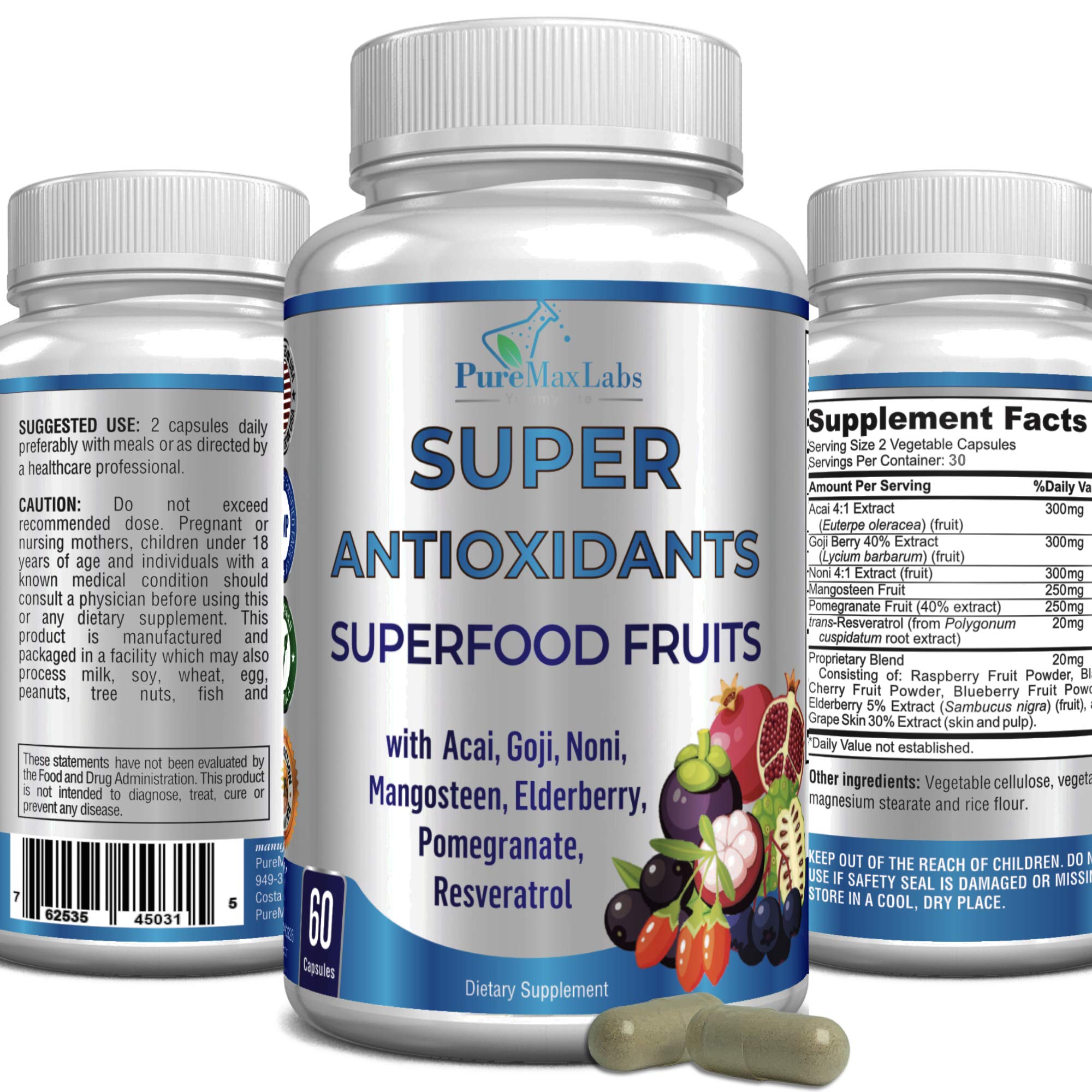 YUMMYVITE SuperAntioxidant Supplement front view with packaging