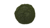 Yupik Chlorella Powder fine green powder close-up