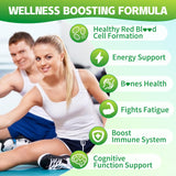 YUULAI Iron Gummies nutritional information label