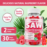 YUULAI Saw Palmetto Gummies on a wooden table